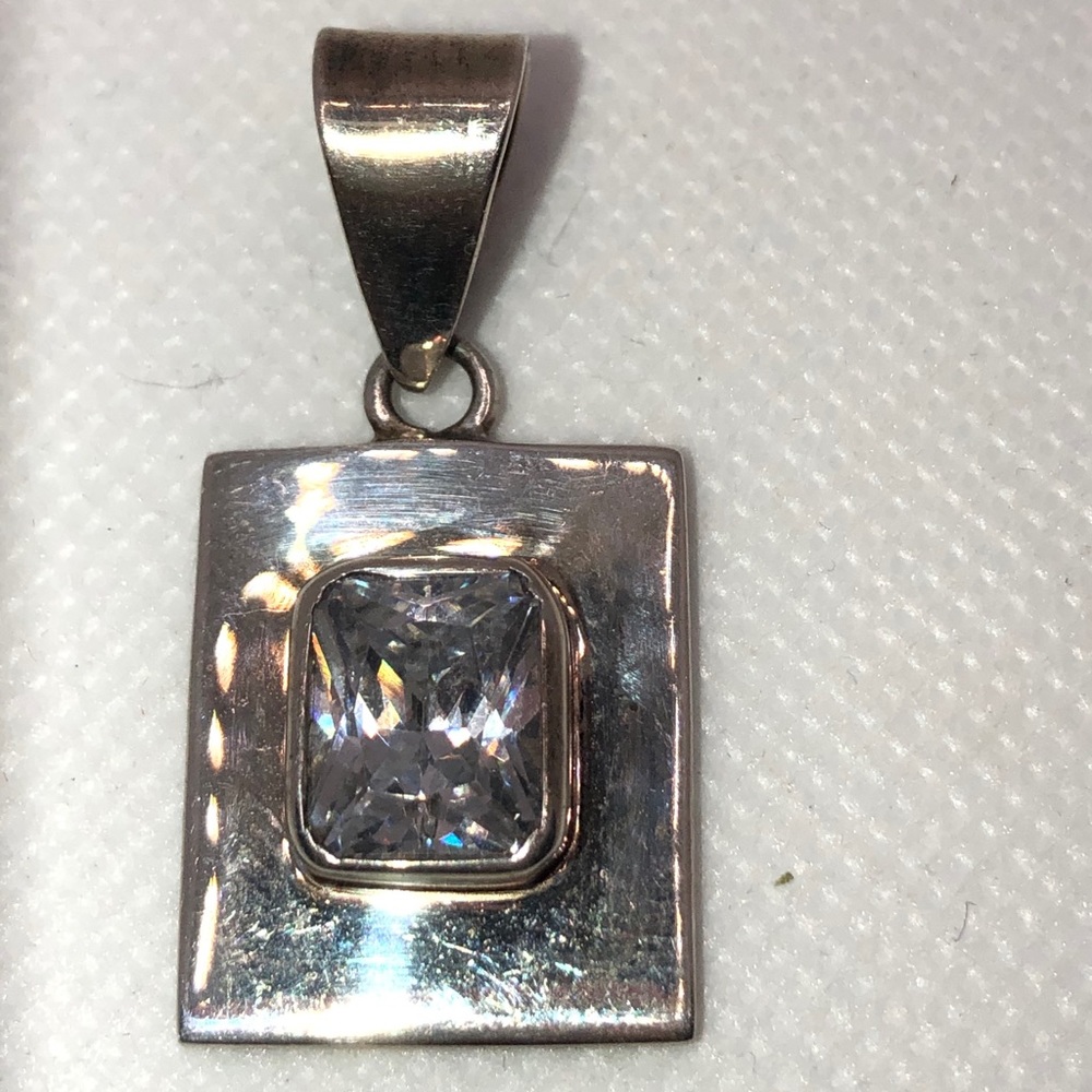 Silpada Rectangular Modernist Stone Pendant S0296